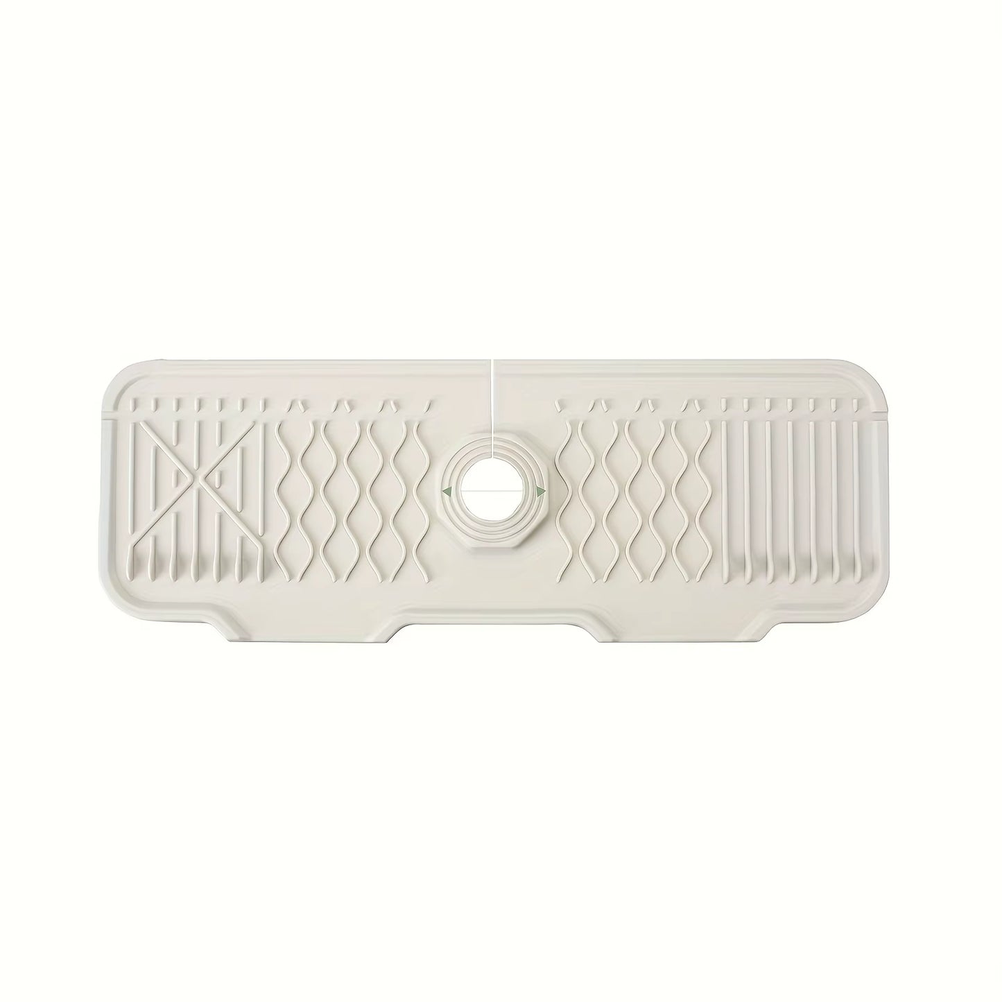 Silicone Faucet Splash Guard, Kitchen Sink Splash Guard Behind, Faucet Handle Drip Catcher Tray, Sink Splash Guard Mat Faucet