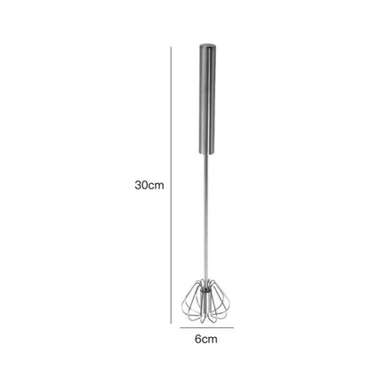 Stainless Steel Semi-Auto Rotary Whisk