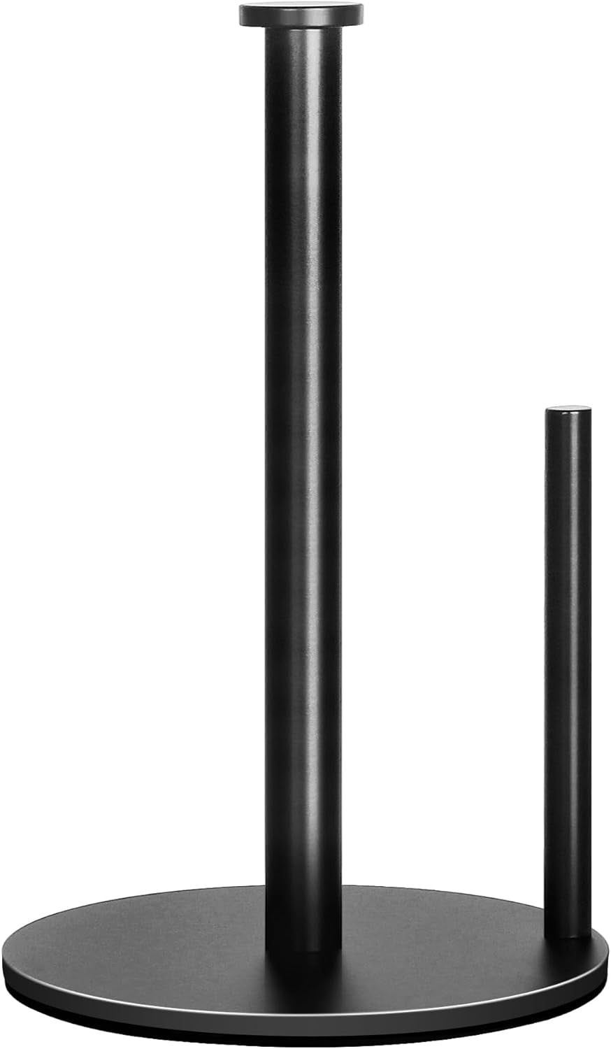 Paper Towel Holder Countertop, , Black Kitchen Paper Towel Holder Stand for Kitchen and Bathroom Organization, Stainless Steel Paper Towel Holders for Standard and Large Rolls (Matte Black)