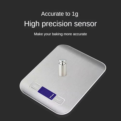 10Kgx1G Multifunctional Stainless Steel Kitchen Scale with LCD Display for Home Baking and Cooking Food Scale Digital Food Scale