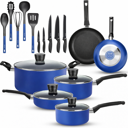 20-Piece Premium Cookware Set with Knives