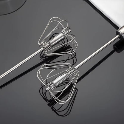 Stainless Steel Semi-Auto Rotary Whisk