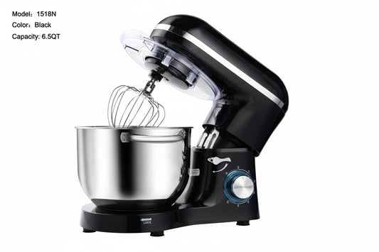 Aucma 6.5QT Stand Mixer with Upgraded Motor | 6-Speed Tilt-Head Electric Food Mixer with Stainless Steel Bowl Dough Hook Whisk & Beater for Baking & Mixing Kitchen Appliances