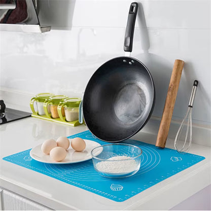 Silicone Baking Mat Pizza Dough Maker Pastry Kitchen Cooking Tools Utensils Non-Stick Rolling Dough Pads Kneading Accessories