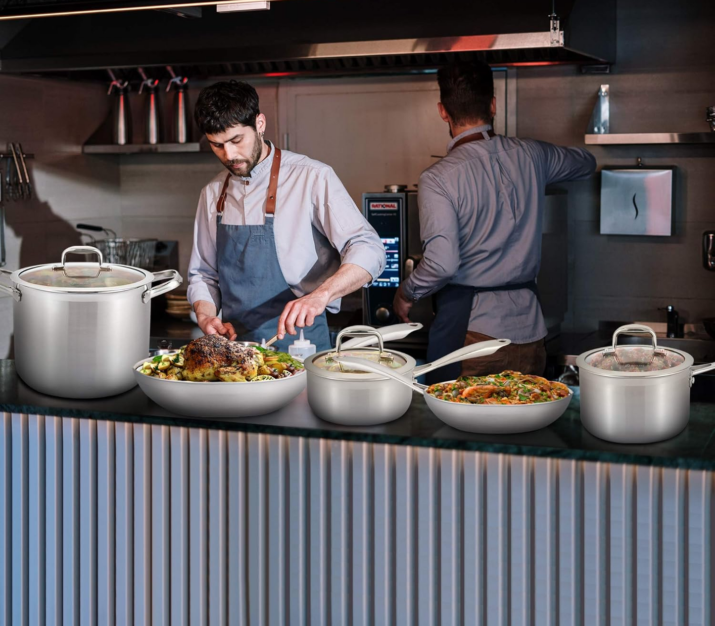 ProClad 15-Piece Stainless Steel Cookware Set