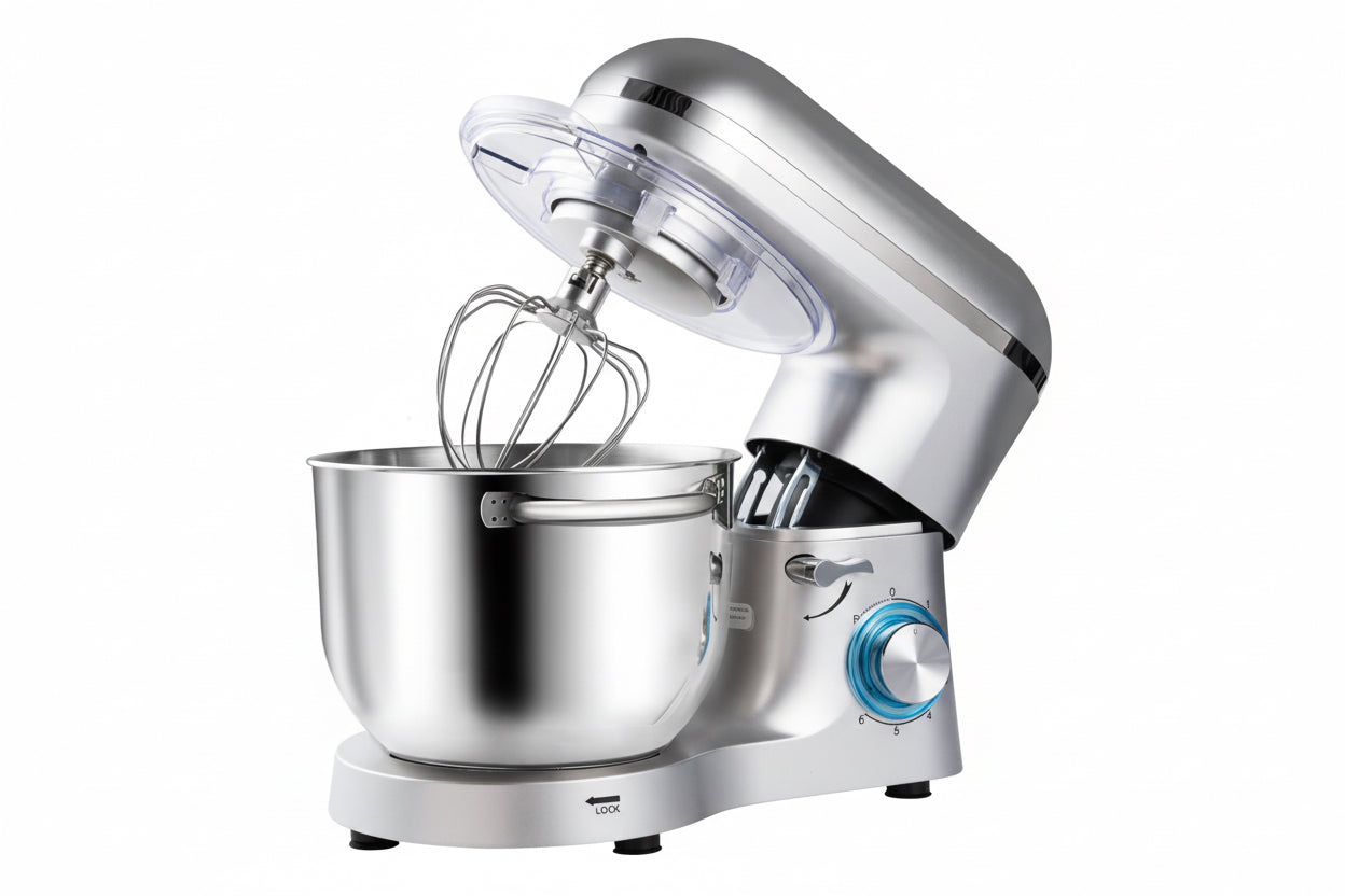 Aucma 6.5QT Stand Mixer with Upgraded Motor | 6-Speed Tilt-Head Electric Food Mixer with Stainless Steel Bowl Dough Hook Whisk & Beater for Baking & Mixing Kitchen Appliances