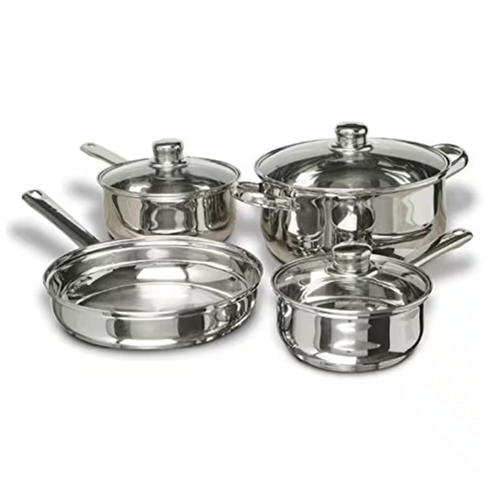 Premium 7-Piece Stainless Steel Cookware Starter Set
