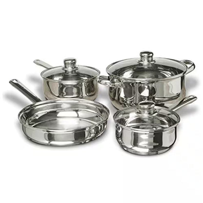 Premium 7-Piece Stainless Steel Cookware Starter Set
