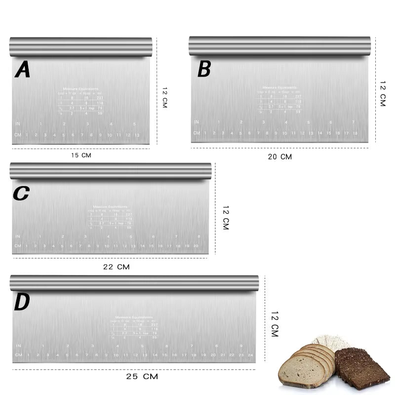 Stainless Steel Bench Scraper