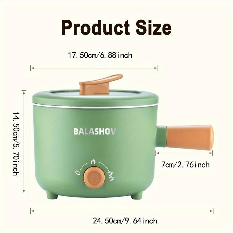 Electric Pot, Portable Non-Stick Pot with Handle, Kitchen Accessories Suitable for Cooking Italian Pasta, Noodles, Beef, Rice, Kitchen Cooking Supplies, Summer for Gift, Multifunctional Cooker, Kitchen Appliances, Multifunctional Hot Pot