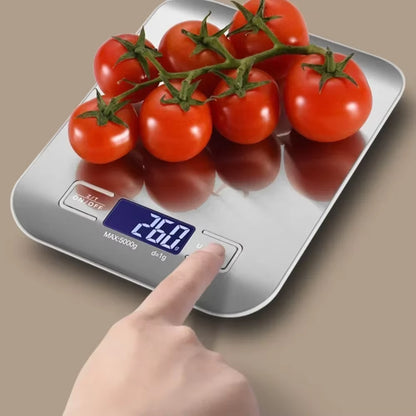 10Kgx1G Multifunctional Stainless Steel Kitchen Scale with LCD Display for Home Baking and Cooking Food Scale Digital Food Scale