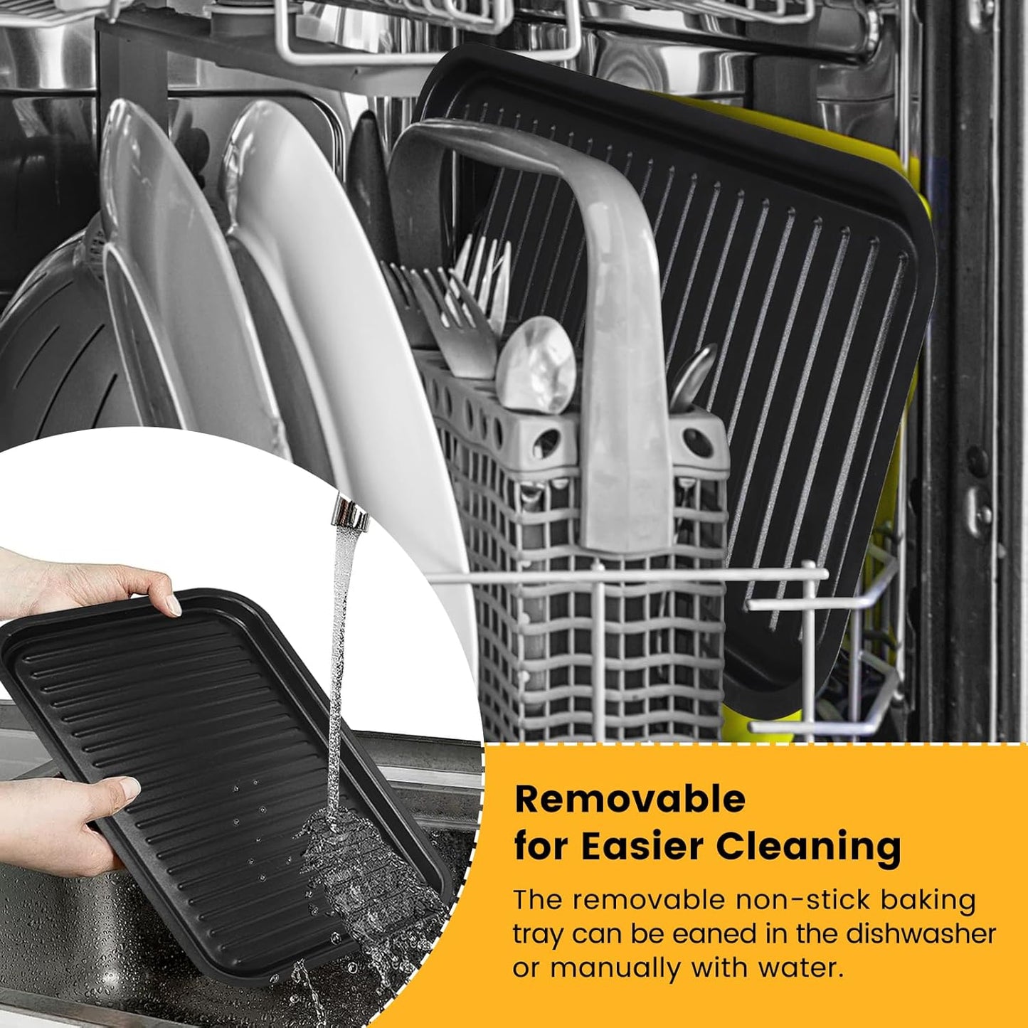 Electric Indoor Grill 1500W,  2 in 1 Smokeless Indoor Grills with Non-Stick Removable Grill & Griddle Plate, Temperature Control, Portable Korean BBQ Grill with 3 Raclette Cheese Pans