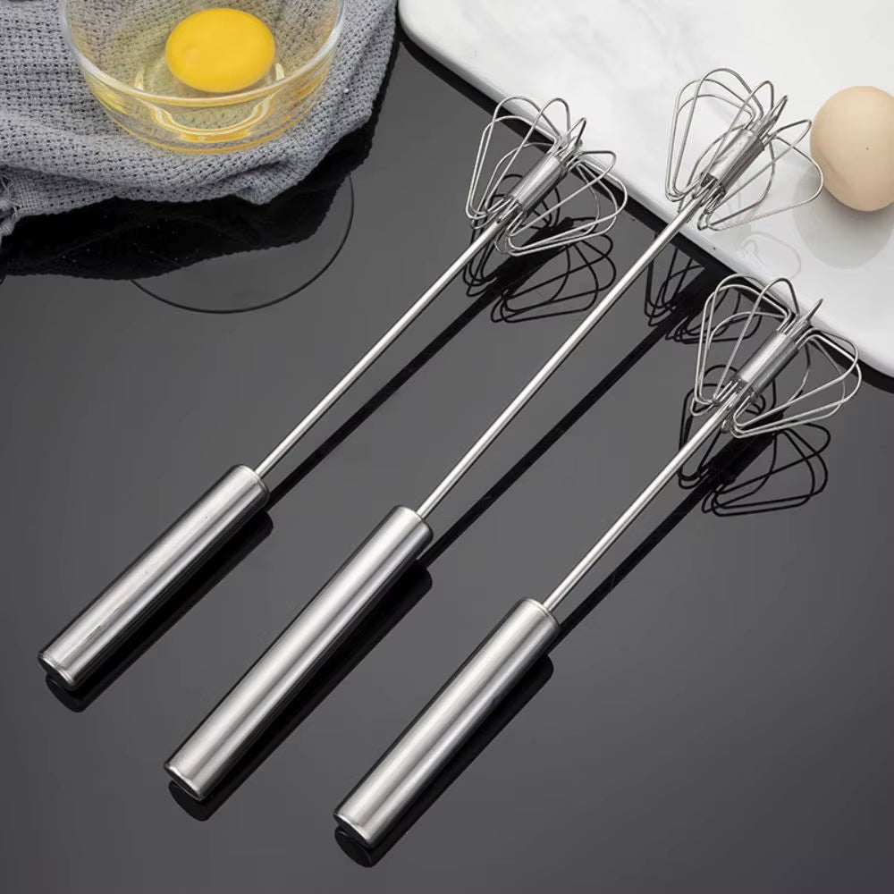 Stainless Steel Semi-Auto Rotary Whisk