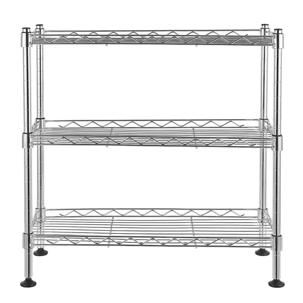 3 Tier Stainless Steel Wire Shelving