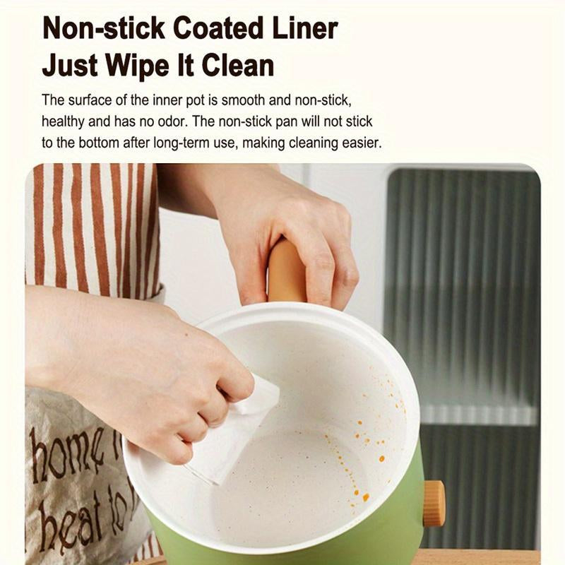 Electric Pot, Portable Non-Stick Pot with Handle, Kitchen Accessories Suitable for Cooking Italian Pasta, Noodles, Beef, Rice, Kitchen Cooking Supplies, Summer for Gift, Multifunctional Cooker, Kitchen Appliances, Multifunctional Hot Pot