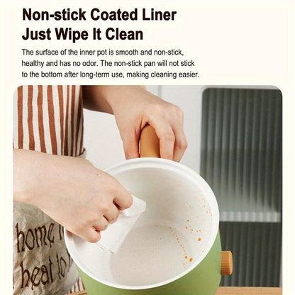 Electric Pot, Portable Non-Stick Pot with Handle, Kitchen Accessories Suitable for Cooking Italian Pasta, Noodles, Beef, Rice, Kitchen Cooking Supplies, Summer for Gift, Multifunctional Cooker, Kitchen Appliances, Multifunctional Hot Pot
