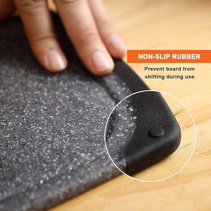 Professional Kitchen Cutting Board Set (3 Pieces) - Dishwasher Safe with Juice Grooves and Carrying Handle