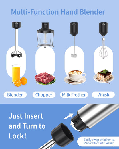 5 in 1 Electric Immersion Handheld Blender