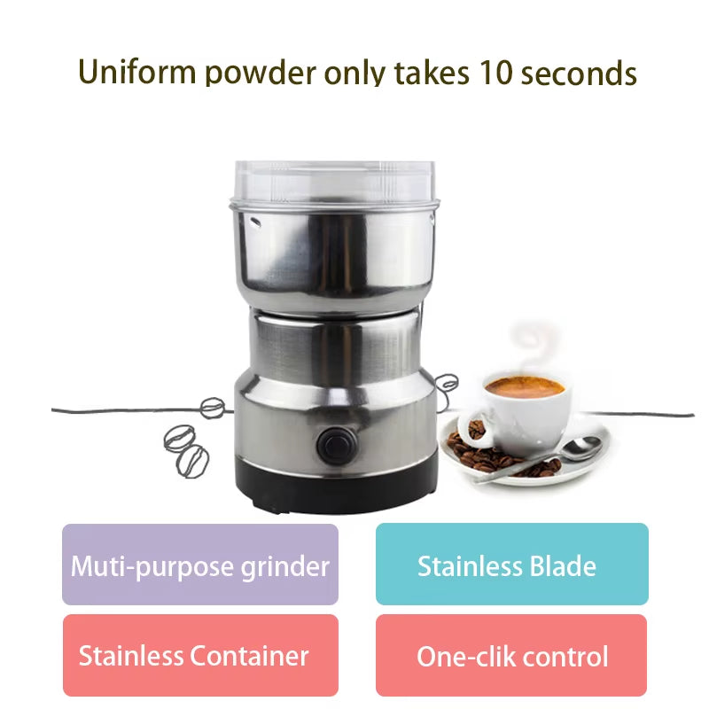 Stainless Steel Electric Coffee/Spice Grinder